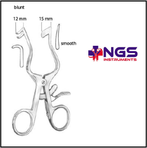 PLESTER RETRACTOR RIGHT BLADE SMOOTH
