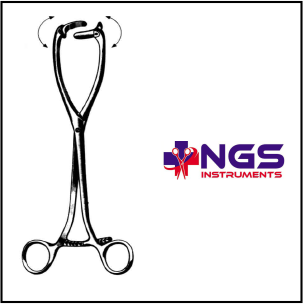 UTEROUS HOLDING FORCEP SHIRODKAR COLLIN