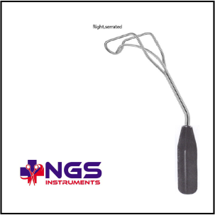 COOLEY WIRE RETRACTOR RIGHT SERRATED BLADE