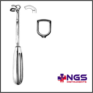 ST. CLAIR THOMPSON WITH CAGE ADENOID CURETTE